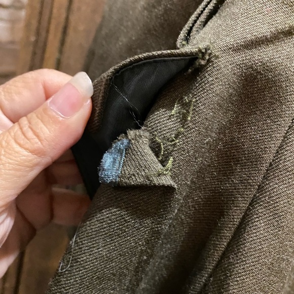 Men's vintage Military Field Jacket - Olive Green - Picture 4 of 8